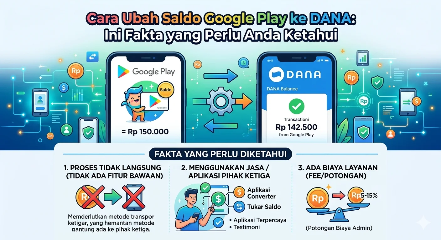 Cara Ubah Saldo Google Play ke DANA